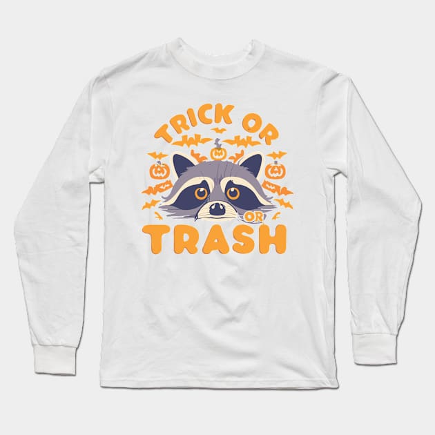 Trick-or-trash Long Sleeve T-Shirt by Junalben Mamaril